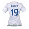 Frankrike Karim Benzema 19 Borte VM 2022 - Dame Fotballdrakt